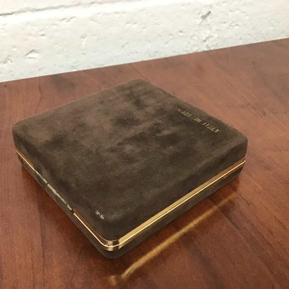 Old Gucci keychain charm vintage with case Gold Sherry Line  Good condition - Picture 7 of 9